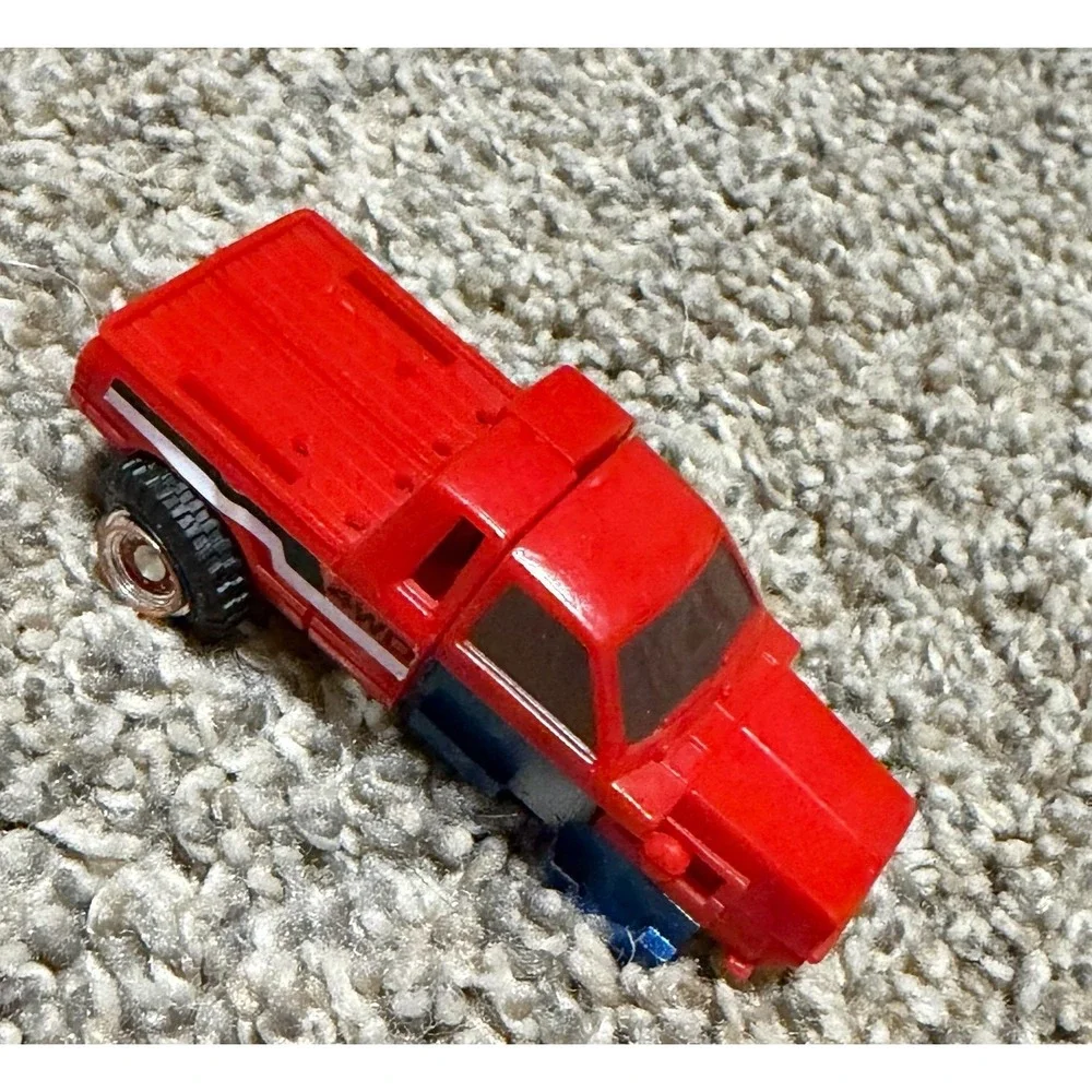 Vintage 1984 Red Pickup Truck Toy Hong Kong Diecast Transformer Car‎ GoBot